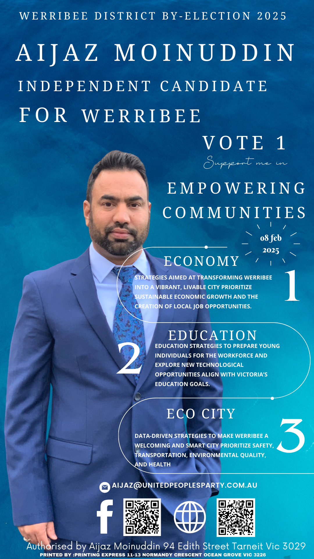 Vote 1 Aijaz Moinuddin for Werribee